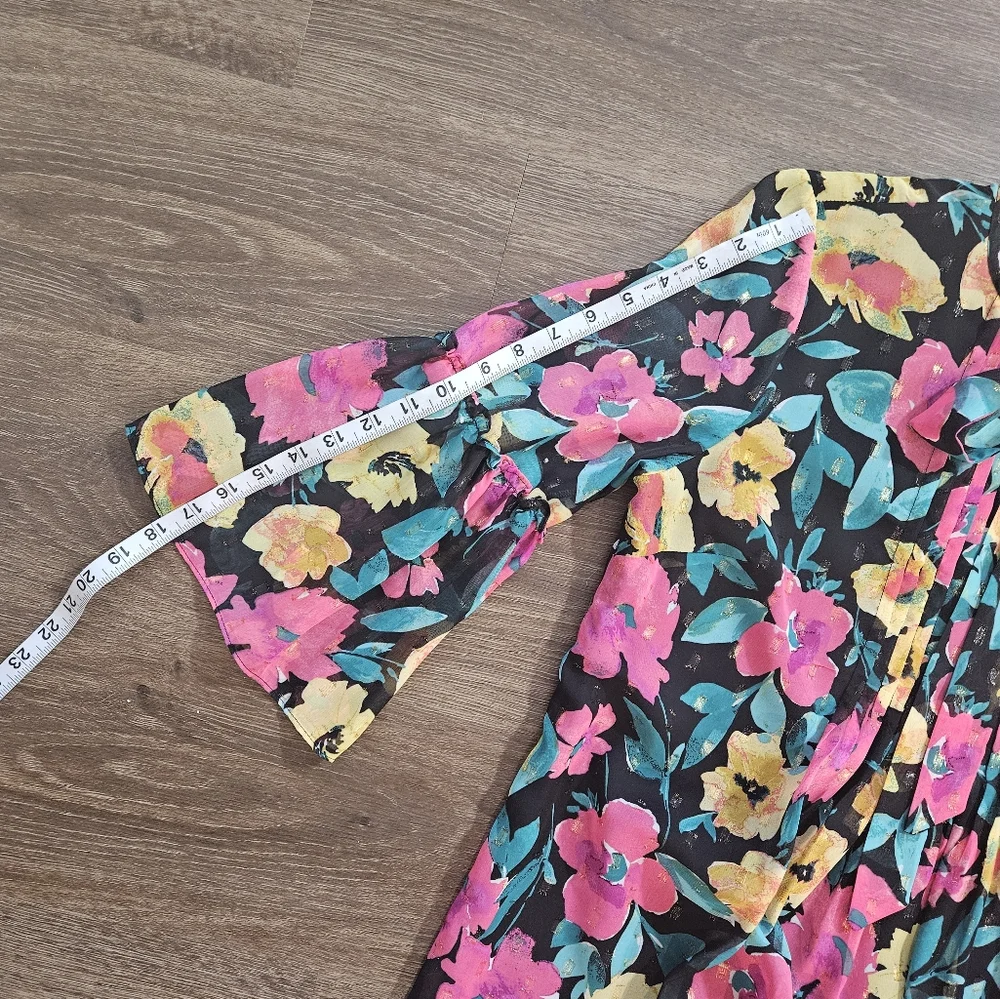 NWT Tahari Summer Shift Floral Print Mini Dress sz 10 - Picture 9 of 14